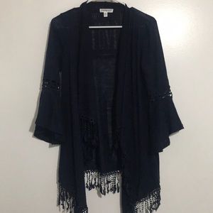 Navy cardigan